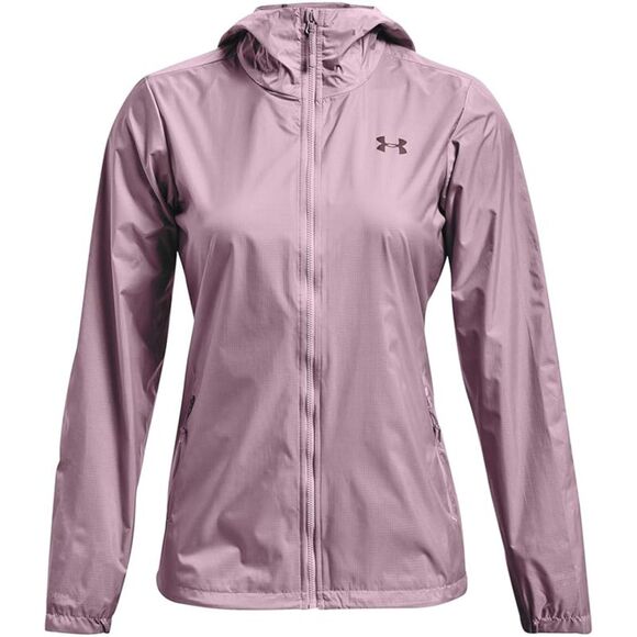Under Armour Women's Forefront Rain Jacket Mauve Pink - Ash Plum UA Jacket Sz S - Picture 1 of 8